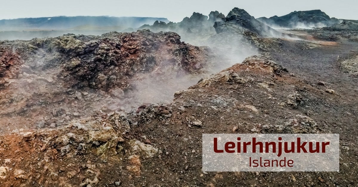 lave fumante de Leirhnjukur Islande lave fumante de Leirhnjukur Islande