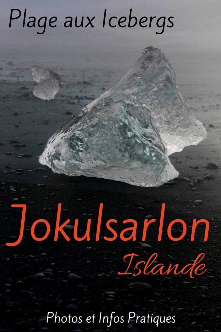 Plage Jökulsárlón Islande - Icebergs sable noir Plage Jökulsárlón Islande - Icebergs sable noir