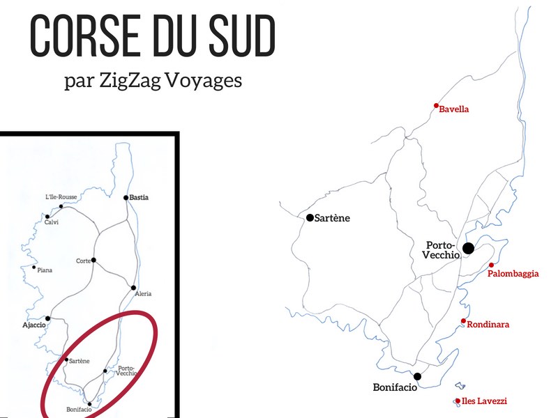 Carte Corse du Sud Carte Corse du Sud