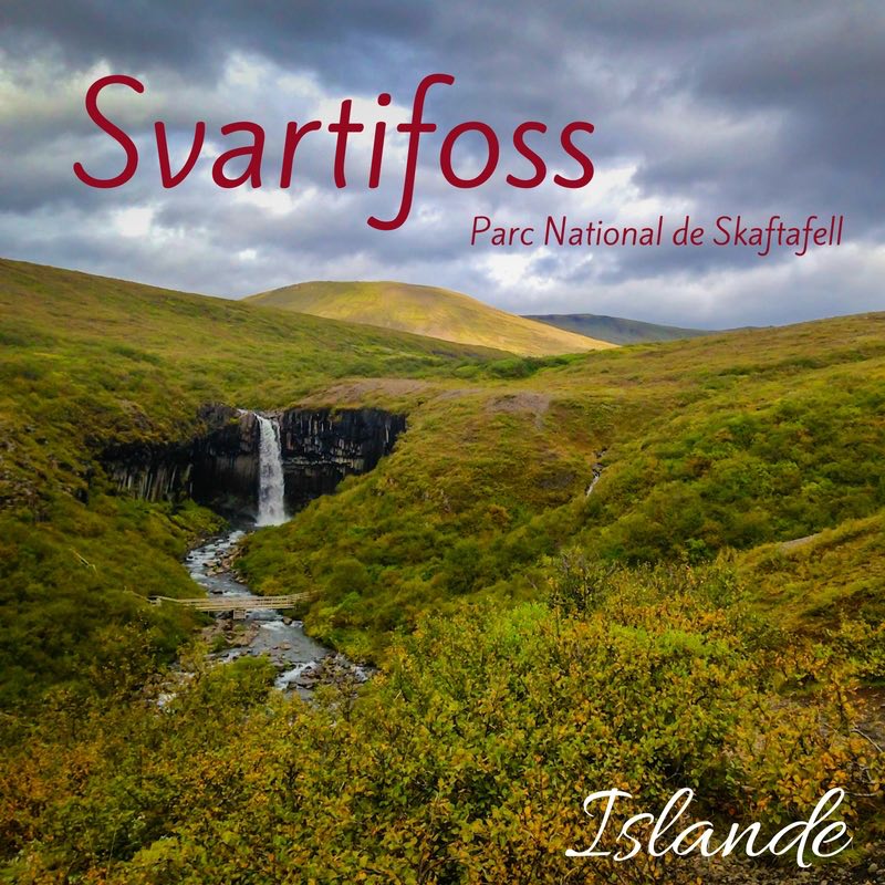 Cascade de Svartifoss Islande - Parc National de Skaftafell 2