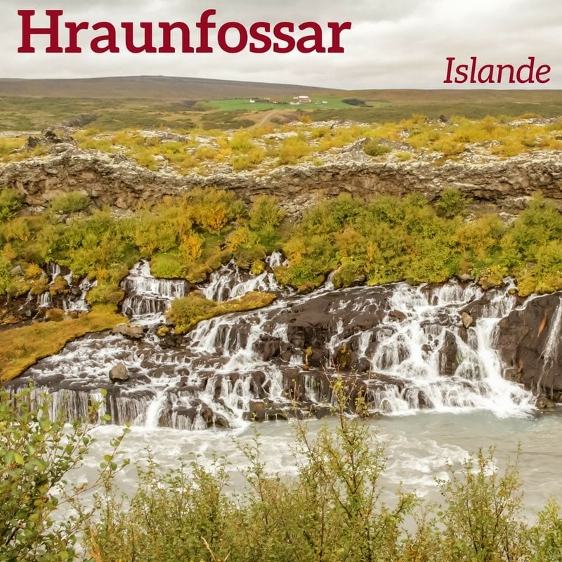 Cascade Hraunfossar Islande 2