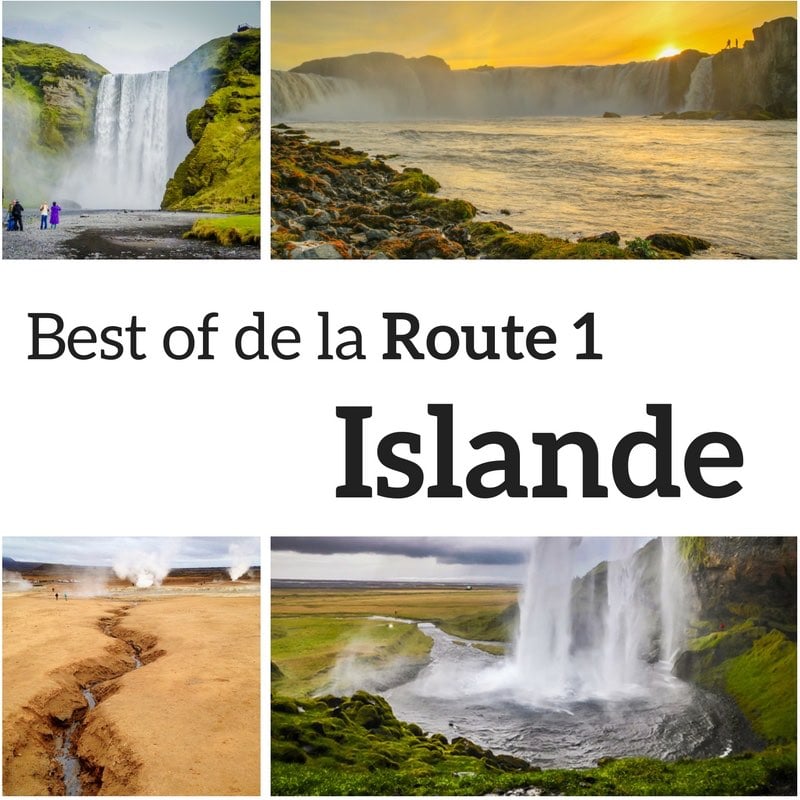 stops Route 1 Islande - Route circulaire Islande 2