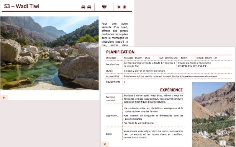 Exemple site Guide Oman eBook