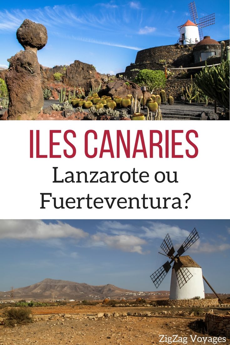 Pin Lanzarote ou Fuerteventura iles canaries voyage guide