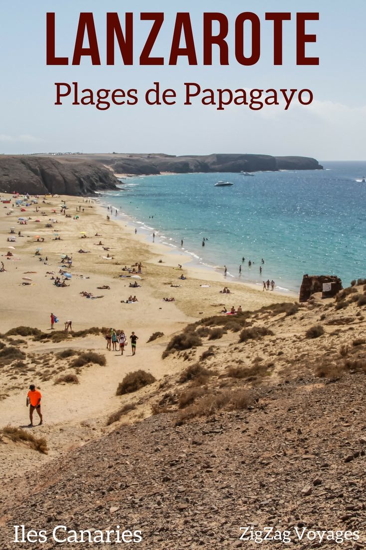 Pin Plage de Papagayo Lanzarote Voyage Iles Canaries