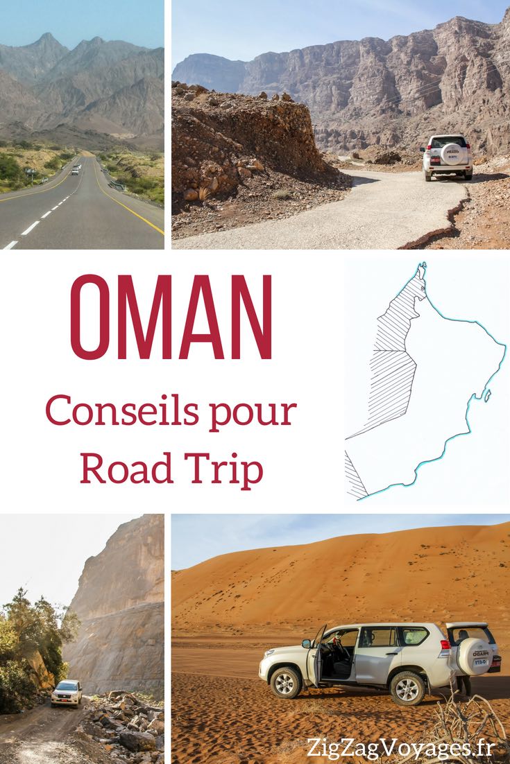 Road trip Oman Circuit itineraire voyage Pin