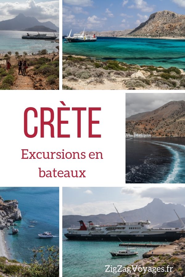 Excursion bateau Crete voyage