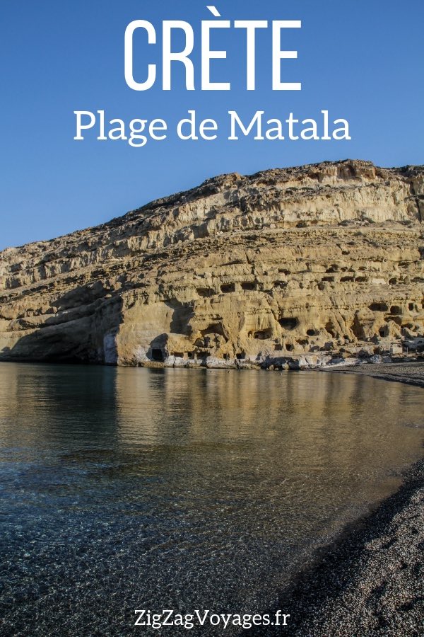 plage de Matala crete voyage Pin2