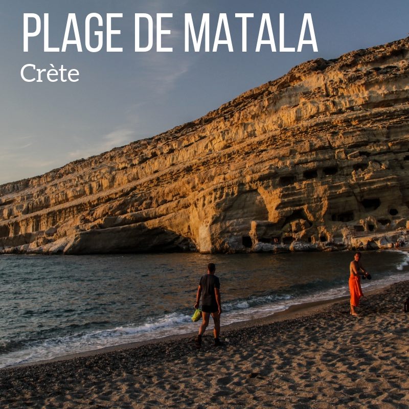 plage de Matala crete voyage guide