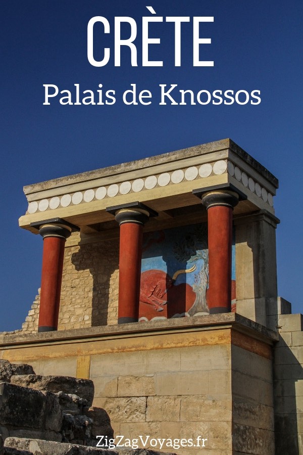 ruines palais de knossos crete voyage Pin