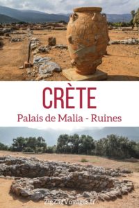 site archeologique palais de Malia crete Voyage Pin