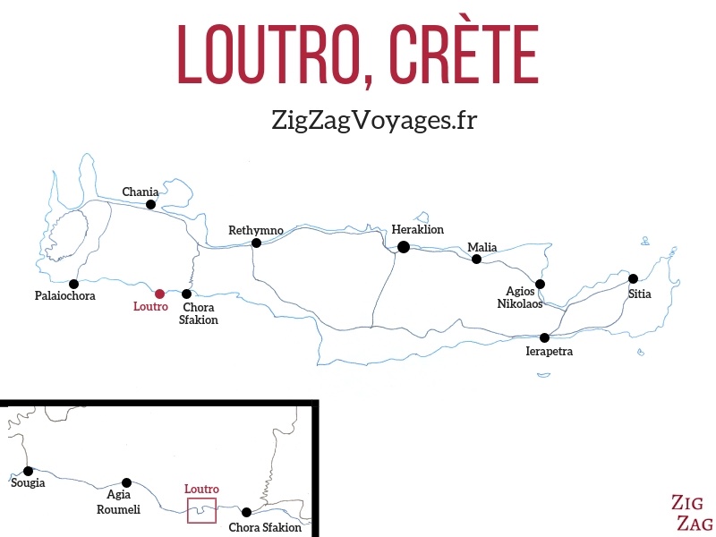 Location Loutro Crete Carte Touristique
