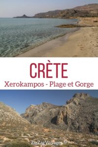 Plage Xerokampos Crete Voyage Pin
