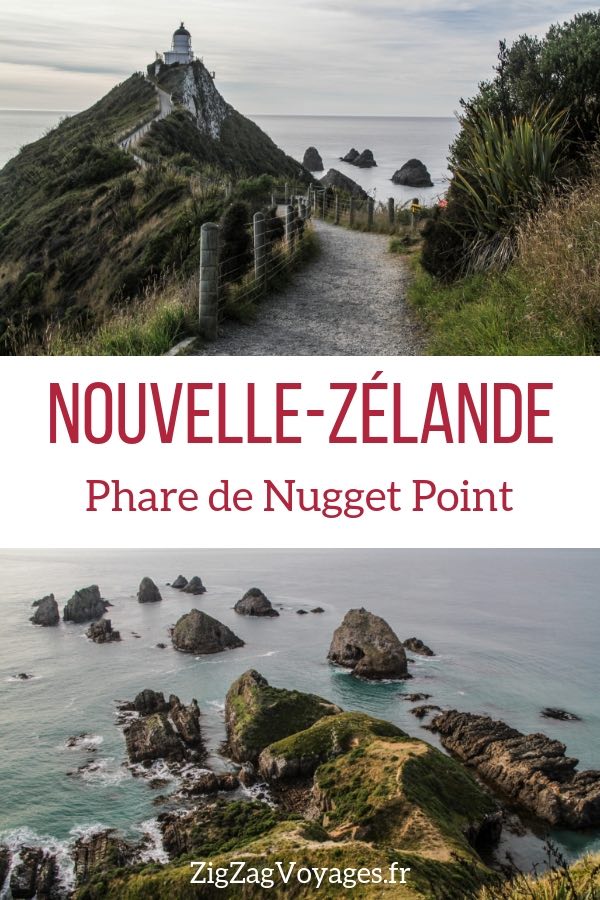 Phare de Nugget Point Nouvelle Zelande Voyage Pin