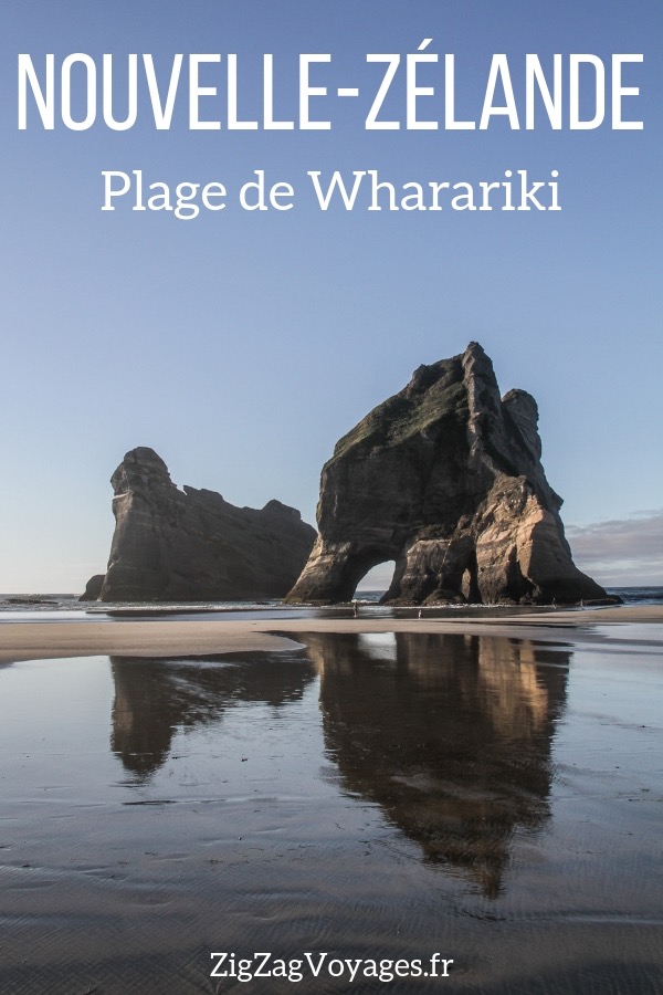 Plage de Wharariki beach Nouvelle Zelande Voyage