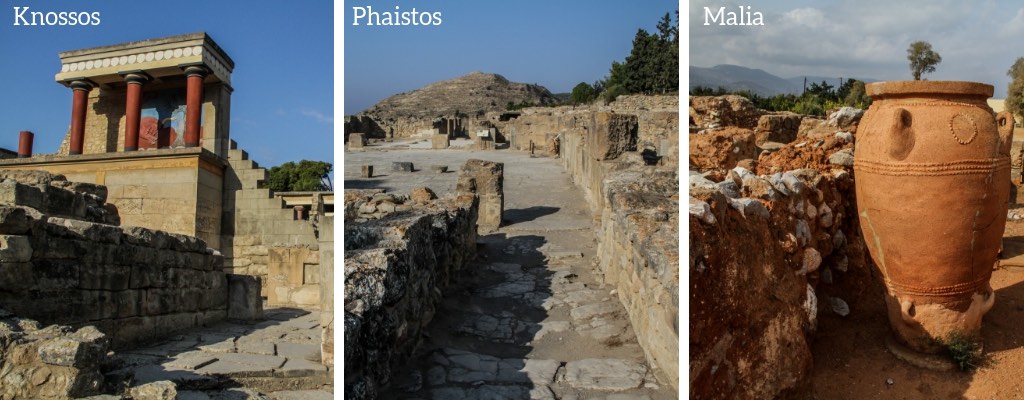 Knossos vs Phaistos vs Malia Minoen Palais
