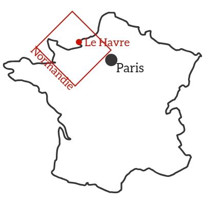 Carte Le Havre Normandie France