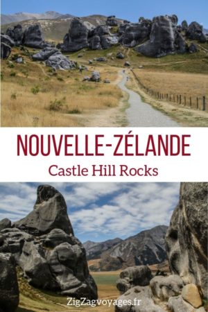 Kura Tawhiti Castle Hill Rocks Nouvelle Zelande voyage Pin2