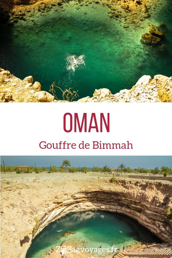 Gouffre Bimmah sinkhole Oman voyage Pin2