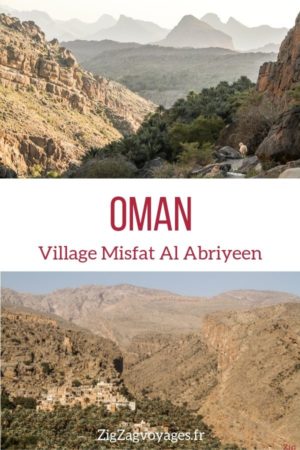 village Misfat Al Abriyeen Oman voyage Pin2