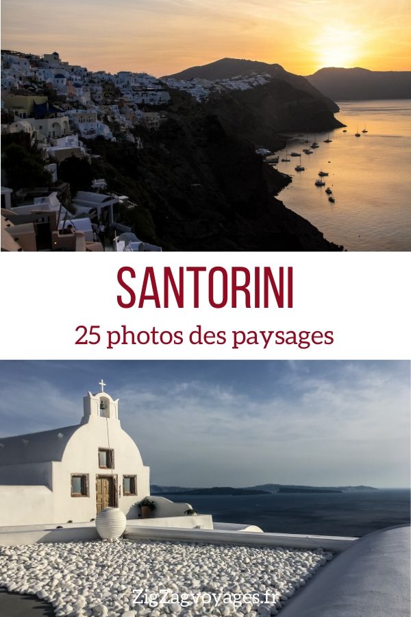 paysages photos Santorin voyage Pin2