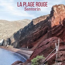 plage rouge Santorin voyage guide