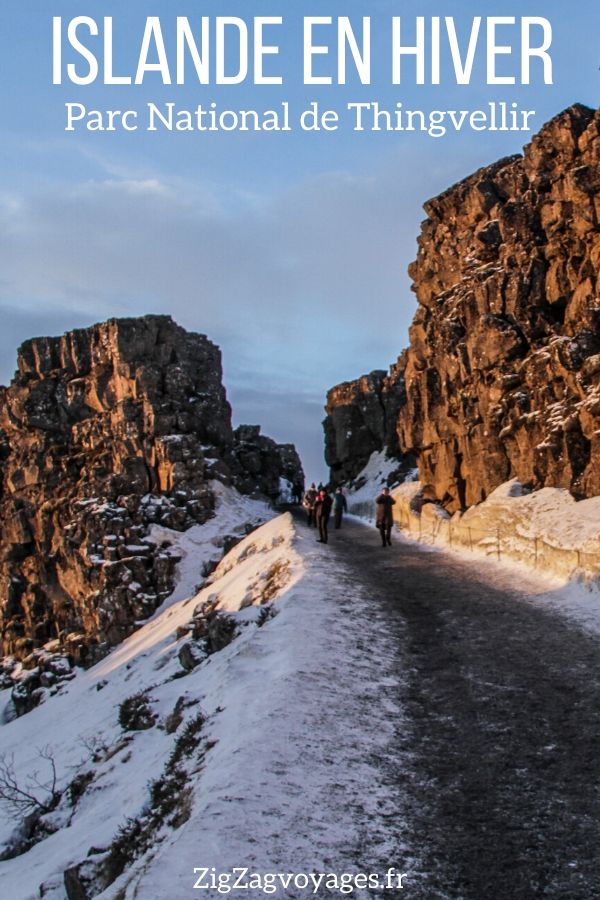 Parc National de Thingvellir hiver Islande voyage Pin3