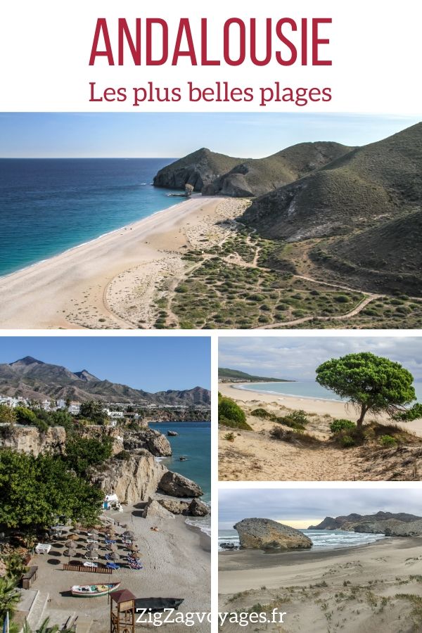 Plus belles plages Andalousie voyage Pin