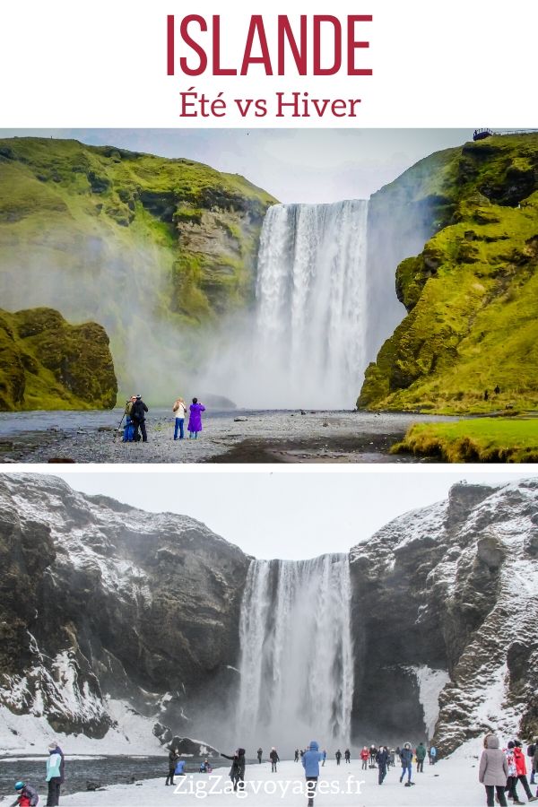 ete vs hiver Islande voyage Pin2