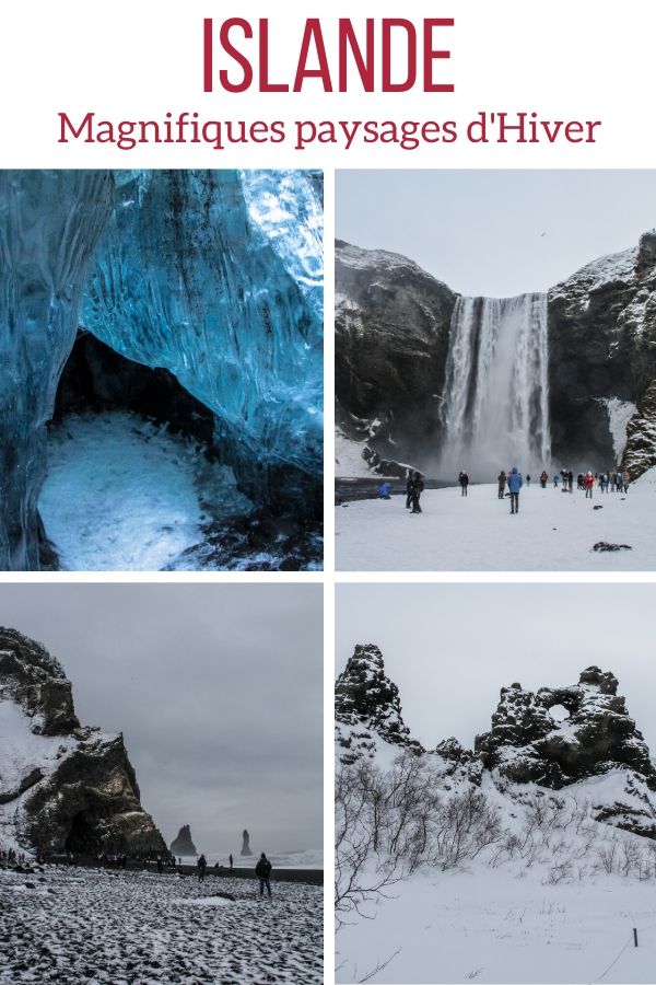 hiver paysages Islande voyage Pin2