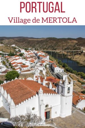 village blanc Mertola Portugal voyage Pin