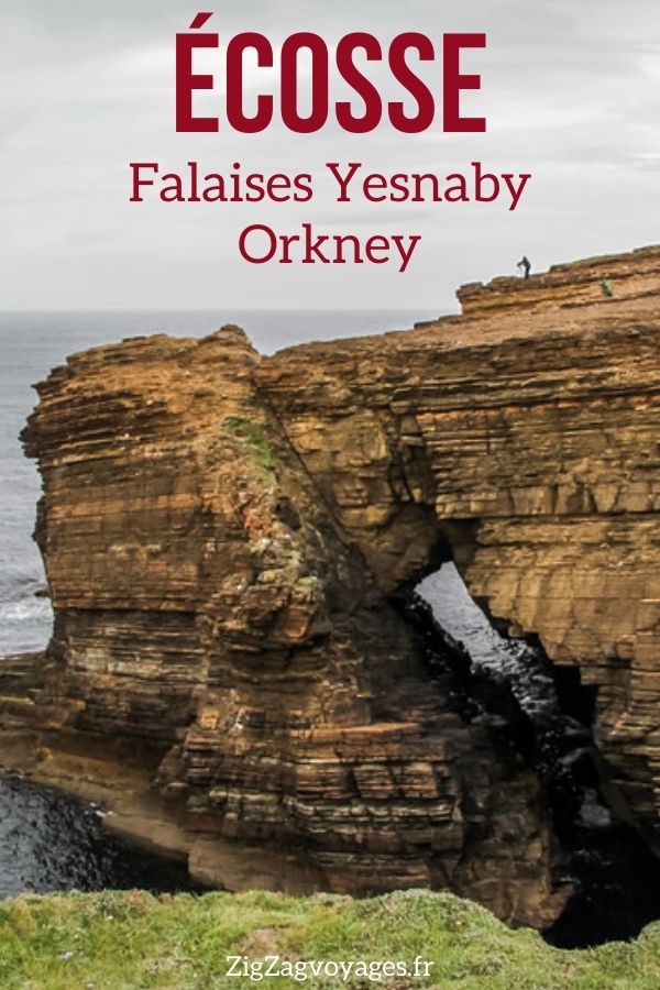 Falaises Yesnaby Orkney Ecosse Pin1