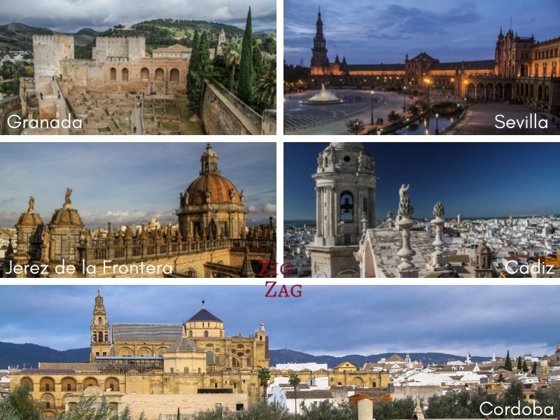 grandes villes Andalousie
