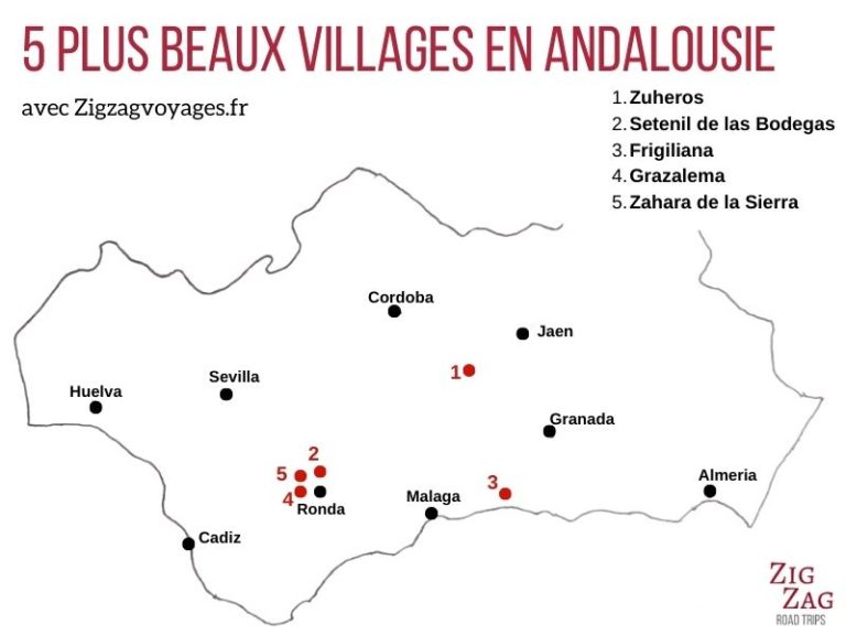 17 plus beaux villages blancs d'Andalousie (pueblos blancos) 17 plus beaux villages blancs d'Andalousie (pueblos blancos)