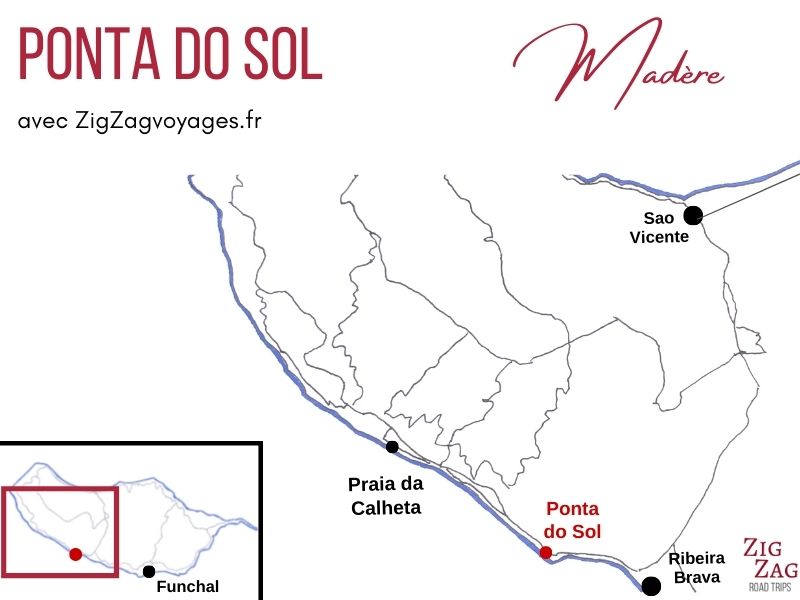 Carte Ponta do Sol Madeira Localisation