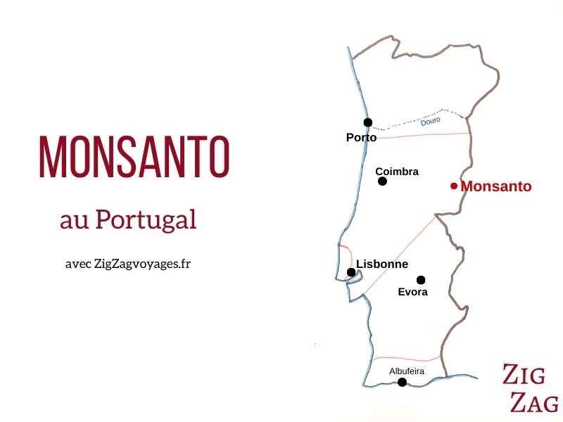 Carte Village Monsanto Portugal Localisation