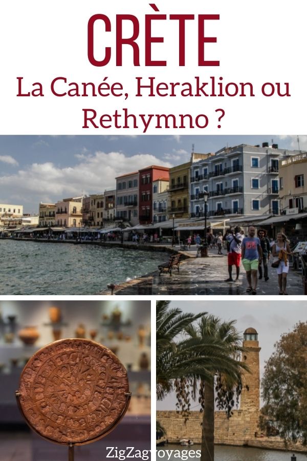 La Canee ou Heraklion ou Rethymno Crete villes Pin