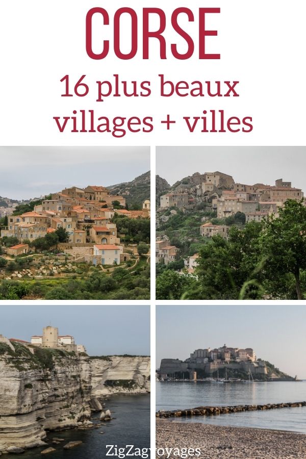 plus beaux villages Corse villes Pin