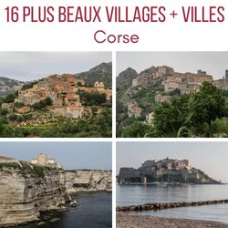 plus beaux villages Corse villes