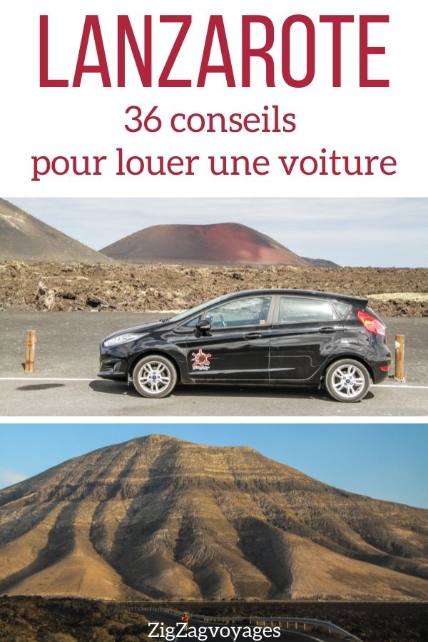 conseils location voiture Lanzarote comment Pin