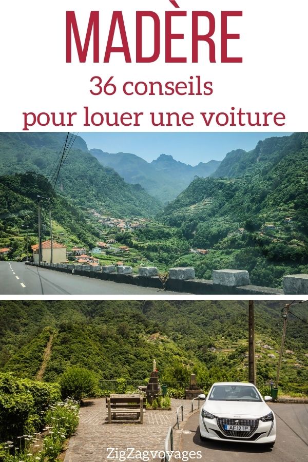 conseils location voiture Madere comment Pin