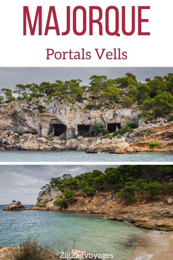 Cala Portals Vells Majorque grotte Pin