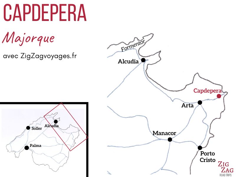Capdepera Majorque Carte