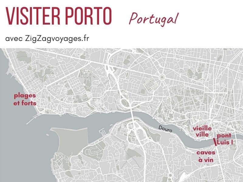 que faire a Porto plan carte
