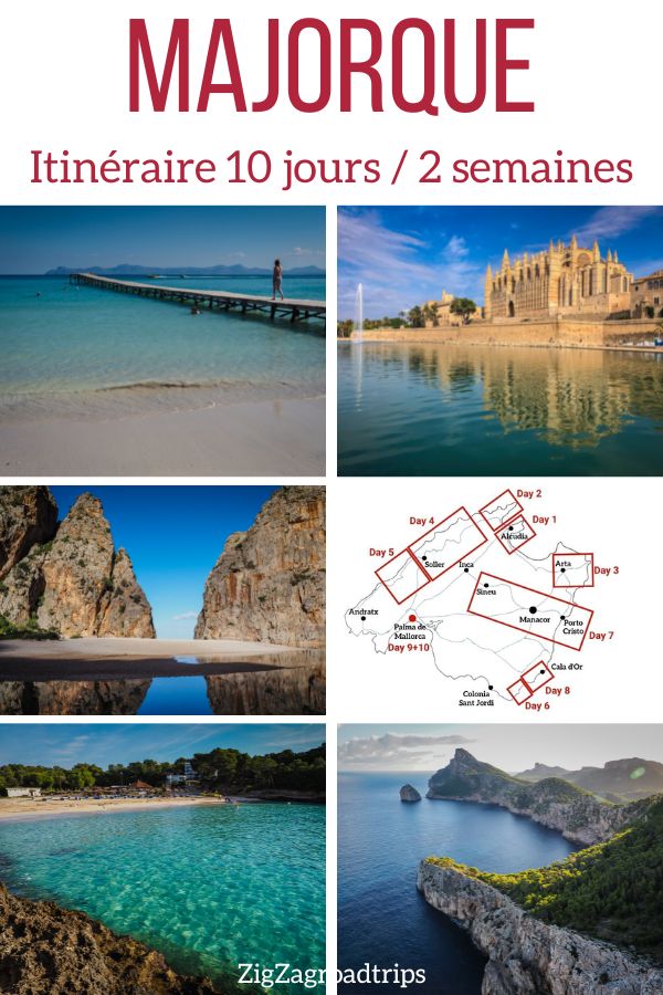 Affiche Voyage Vintage Majorque Espagne - 30x45 Cm - Décoration Murale Salon Chambre - Impression Qualité Supérieure
