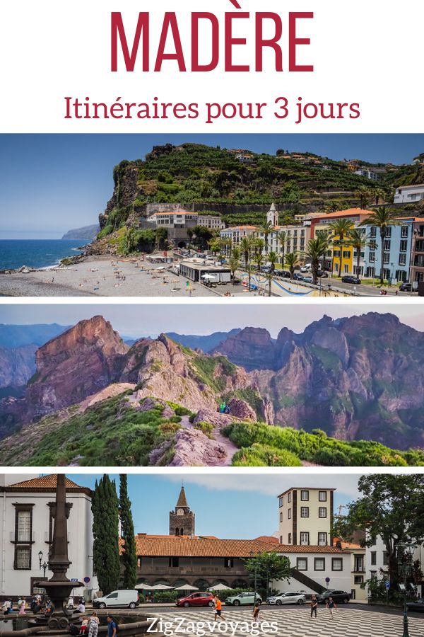 Visiter Madere 3 jours weekend itineraire plan pin