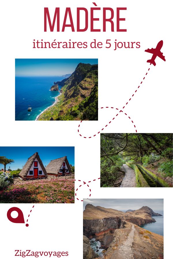 Visiter Madere 5 jours itineraire pin