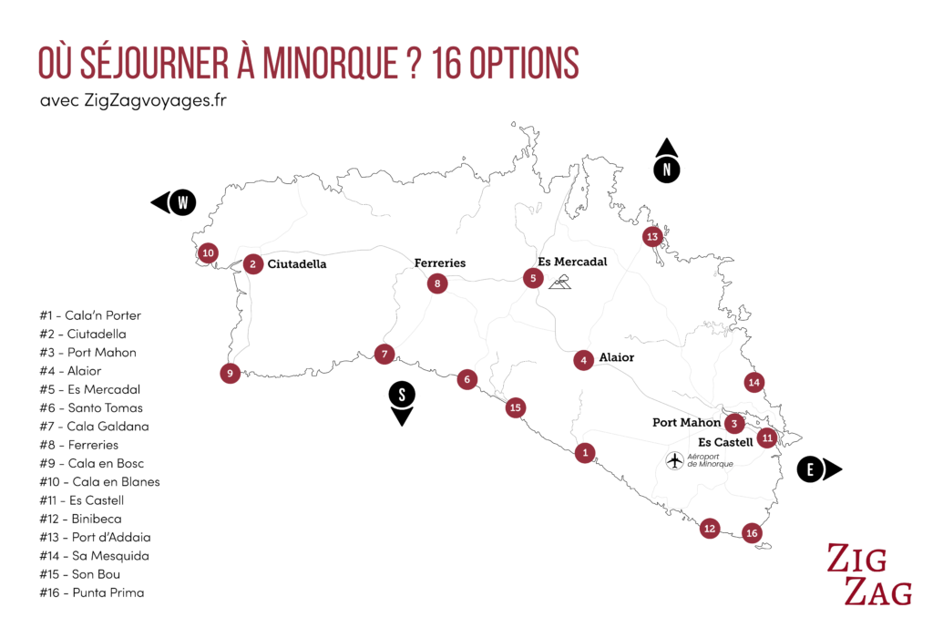 Mes 16 options pour séjourner à Minorque dans les Baléares (meilleurs hôtels où dormir)